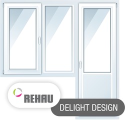 Балконные блоки Rehau Delight Design 2000*1400